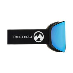 MowMow Stealth Wintersportbrille Schwarz Unisex Hellblau Zylindrische (flache) Linse