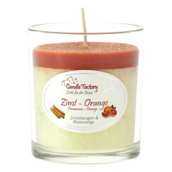 Candle Factory 201-125 Wachskerze Zylinder Zimt, Orange Orange, Transparent, Weiß 1 Stück(e)