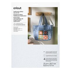 Cricut Sublimation Glitter Iron-On Hitzebeständige Vinylfolie Glattes wärmeübertragendes Vinyl 8 Blätter