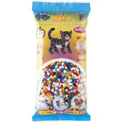 Hama Beads 205-00 Perle Rohrförmige Perle Mehrfarbig 6000 Stück(e)