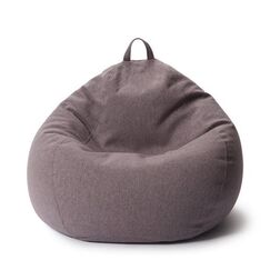Lumaland 20732 Sitzsack Dunkles Grau Drinnen Oval