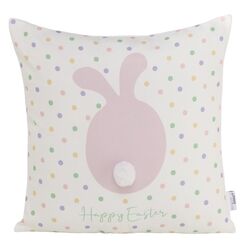 Boltze 2077333 Bettkissen Quadratisch 45 x 45 cm Polyesterfaser Pink, Weiß