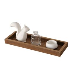 Boltze 2085577 Dekorative Statue & Figur Dark brown, Transparent, Weiß Glas, Stein, Holz