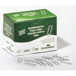 Durable 1207-25 Papierklammer Zink Stahl 1000 Stück(e)