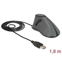 DeLOCK 12527 Maus Büro Rechts USB Typ-A Optisch 800 DPI