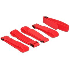 DeLOCK 18705 Klettverschluss Rot 5 Stück(e)