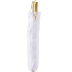 KNORR prandell 212311320 Regenschirm Weiß Baumwolle, Polyester Kompakt
