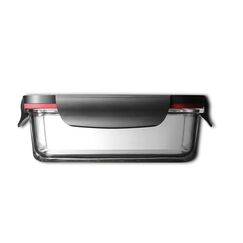Silit 21.4129.3316 Lebensmittelaufbewahrungsbehälter Rechteckig Brotdose 0,75 l Schwarz, Rot, Transparent 1 Stück(e)