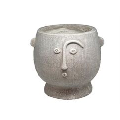 dameco 22069 Blumenkübel Drinnen/Draußen Topfpflanzer Freistehend Keramik Grau