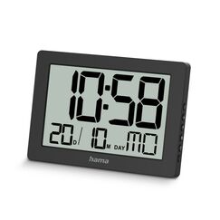 Hama 00222230 Wand- /Tischuhr Digitale Uhr Rechteck Schwarz