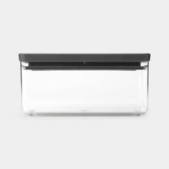 Brabantia Tasty+ Rechteckig Kanister 1,5 l Grau, Transparent 1 Stück(e), Farbe: Grau, Transparent