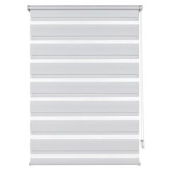 Gardinia Home Decor 23-1007 Jalousien/Rollos Manuell Slatted Tag- & Nacht-Rollo Weiß