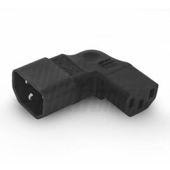 Alpha Elettronica 23-33/3-2 Netzstecker-Adapter C14 C13 Schwarz
