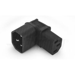 Alpha Elettronica 23-33/3-3 Netzstecker-Adapter C14 C13 Schwarz