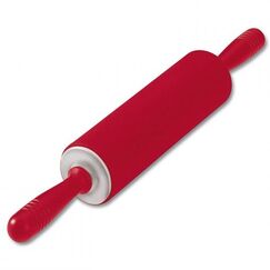 Kaiser Ausrollstab flex 25 cm Rot Metall, Silikon Weiche Oberfläche 250 mm