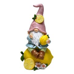dameco 23122 Gartenfigur Gartenstatue Gnom Polyresin Schwarz, Blau, Grün, Pink, Weiß, Gelb 1 Stück(e)