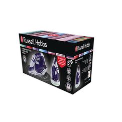 Russell Hobbs 23300-56 Bügeleisen Dampfbügeleisen Keramik-Bügelsohle 2400 W Violett, Weiß