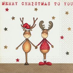 Paper + Design Weihnachtsservietten Two friends