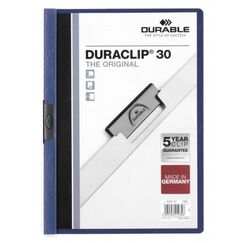 Durable Duraclip 30 Präsentations-Mappe PVC Blau, Transparent