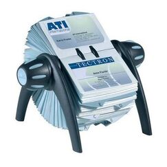 Durable Visifix Flip Visitenkartenhalter Schwarz