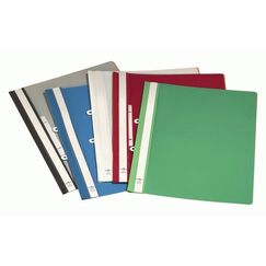Durable Clear View Folder Präsentations-Mappe PVC Rot