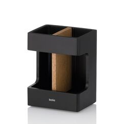 Kela 23688 Zahnbürstenhalter Schwarz Freistehender Zahnbürstenhalter