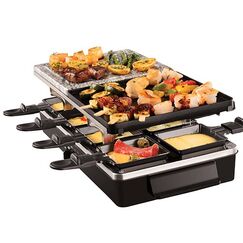 Russell Hobbs Multi Raclette 3 in 1 Raclette Grill 8 Person(en) 1400 W Schwarz