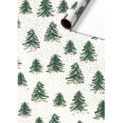 Stewo Geschenkpapier „Inverno“ | 70 cm × 2 m, 70 g/m², weiß