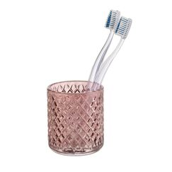 WENKO Atessa Pink Freistehender Zahnbürstenhalter