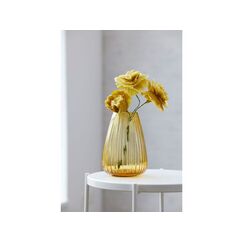 BITZ Kusintha Vase Vase mit runder Form Glas Bernstein