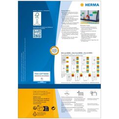 HERMA 4238 selbstklebendes Etikett Abgerundetes Rechteck Rot 18900 Stück(e)