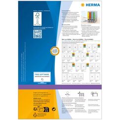 HERMA Ordneretiketten A4 192x61 mm gelb Papier matt blickdicht 400 St., Farbe: Gelb