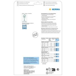 HERMA Adressetiketten für Schreibmaschinen A4 105x42 mm Papier matt Ecken spitz 280 St.