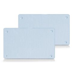 Zeller Present 26204 Küchen-Schneidebrett Rechteckig Gehärtetes Glas, Silikon Durchscheinend