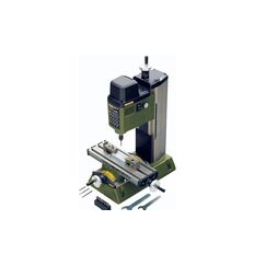 Proxxon MICRO-Fräse MF70 Kreuztisch, Stahlspannzangen, Stufenpratzen