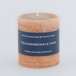 Schulthess Kerzenhandwerk Orangenschale Anis Wachskerze Zylinder Orange 1 Stück(e), Farbe: Orange