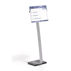 Durable 481323 Zeichenhalter und Informationsstand A3 Acryl Silber