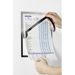 Durable duraframe magnetisch kader Note A4, zilver Schreibtischunterlage Silber