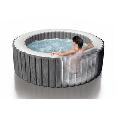 Intex PureSpa Greywood Deluxe 795 l 4 Person(en) Rund Grau
