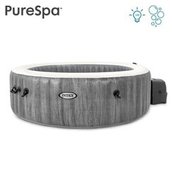 Intex PureSpa Greywood Deluxe 1098 l 6 Person(en) Rund Grau