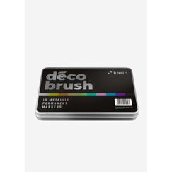 karin DécoBrush Metallic Schwarz, Blau, Kupfer, Gold, Pink, Rot, Silber, Violett 10 Stück(e)
