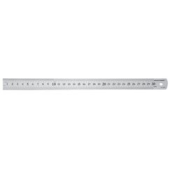 KRAFTWERK 2976 Lineal Schreibtisch-Lineal 300 mm Stahl Edelstahl