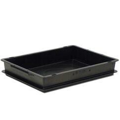 Utz Stapelbehälter RAKO 400x300x66 Schwarz Aufbewahrungsbox Rechteckig Polypropylen (PP)