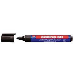 Edding 30 Brilliant Permanent-Marker Rundspitze Schwarz 1 Stück(e)