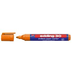 Edding 30 Brilliant Permanent-Marker Rundspitze Orange 1 Stück(e)