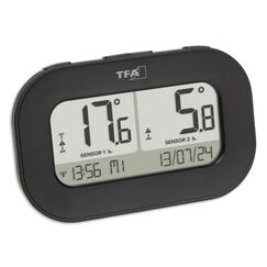 TFA-Dostmann 30.3073.01 Umgebungsthermometer Elektronisches Umgebungsthermometer Draußen Schwarz