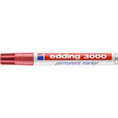 Edding 3000 Permanent-Marker Rundspitze Rot 1 Stück(e)
