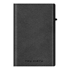 TRU VIRTU CLICK & SLIDE Briefttasche Schwarz Aluminium, Leder