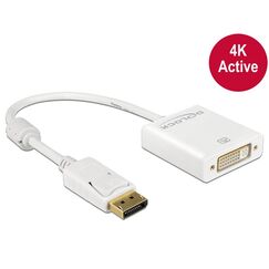 DeLOCK 62600 Videokabel-Adapter 0,2 m DisplayPort DVI-I Weiß