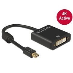 DeLOCK 62603 Videokabel-Adapter 0,2 m Mini DisplayPort DVI-I Schwarz